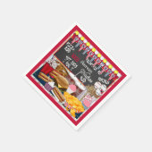 Serviette En Papier Concessions, PARTI PAPIER Rouge NAPKINS (Coin)