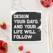 Serviette En Papier Concevez vos jours... (En situation)