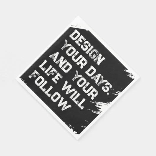 Serviette En Papier Concevez vos jours... (Coin)