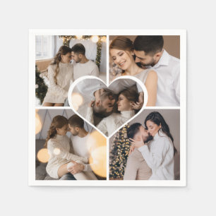 Serviette En Papier Concevez Votre Propre Collage de 5 Photos
