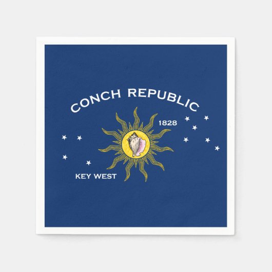 Serviette En Papier Conch Republic Flag (Devant)