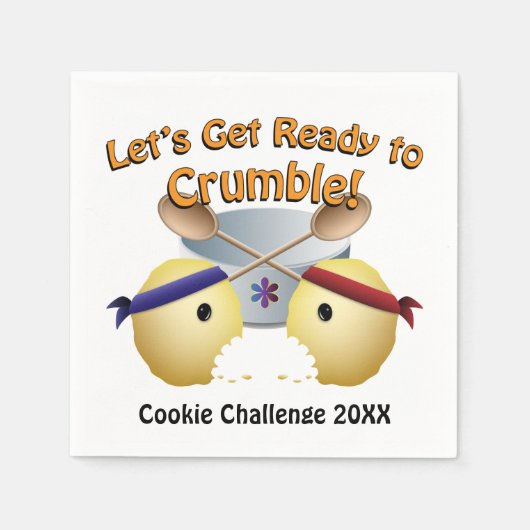 Serviette En Papier Concours de cuisson des biscuits (Devant)