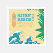 Serviette En Papier Concours de Surf surf Rider |1983 (Devant)