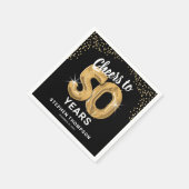 Serviette En Papier Concours moderne à 50 ans Anniversaire serviettes (Coin)