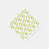 Serviette En Papier Conducteur de bus scolaire Confetti Jaune Enseigna (Coin)