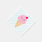 Serviette En Papier Cone de crème glacée Kawaii (Coin)