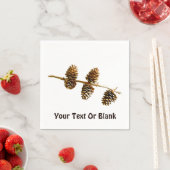 Serviette En Papier Cône de pin (En situation)