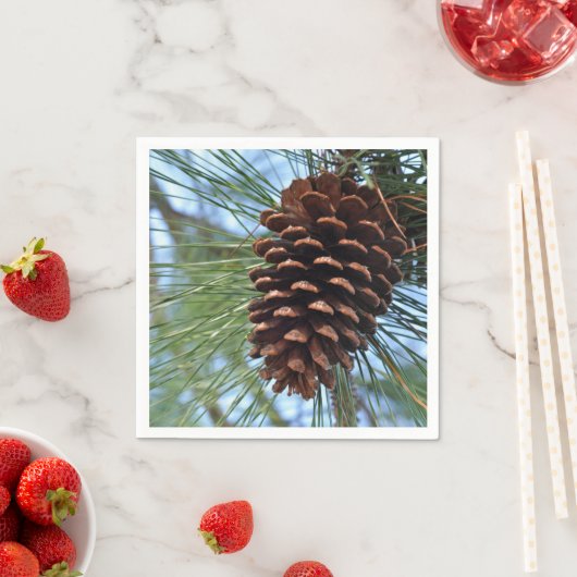 Serviette En Papier Cône de pin (En situation)