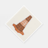 Serviette En Papier Cône de route Orange Taraffic cône (Coin)