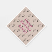 Serviette En Papier Cones de crème glacée Brown au chocolat (Coin)