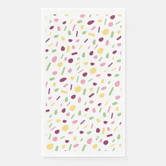 Serviette En Papier Confetti. (Devant)