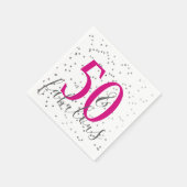 Serviette En Papier Confetti 50 et des serviettes fabuleuses fête d'an (Coin)