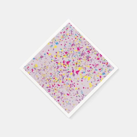 Serviette En Papier Confetti Abstrait pourpre (Coin)