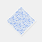 Serviette En Papier Confetti bleu (Coin)