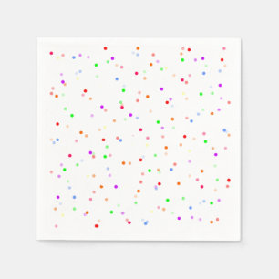 Serviette En Papier Confetti coloré fête d'anniversaire pour enfants