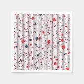Serviette En Papier Confetti de baseball, Pinstripes PAPER PARTY NAPKI (Devant)