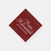 Serviette En Papier Confetti de retraite (Coin)