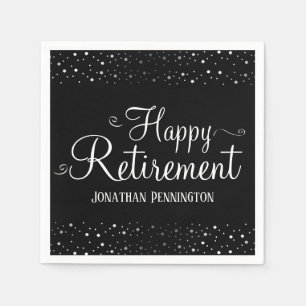 Serviette En Papier Confetti de retraite