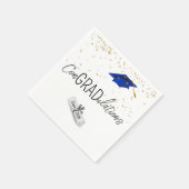 Serviette En Papier Confetti d'or et Casquette bleu 2025 (Coin)