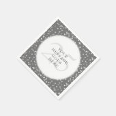 Serviette En Papier Confetti du 25e anniversaire du Mariage (Coin)