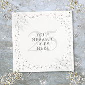 Serviette En Papier Confetti du 25e anniversaire du Mariage