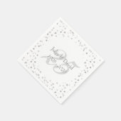 Serviette En Papier Confetti du 25e anniversaire du Mariage (Coin)