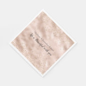 Serviette En Papier Confetti en or rose (Coin)