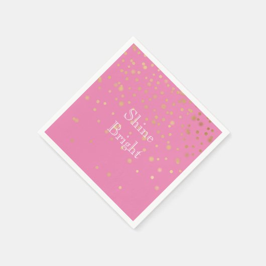 Serviette En Papier Confetti en or rose (Coin)