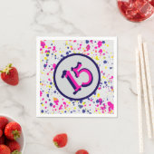 Serviette En Papier Confetti Fun Sprinkles Design 15 (En situation)