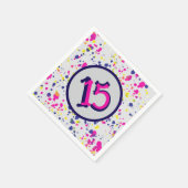 Serviette En Papier Confetti Fun Sprinkles Design 15 (Coin)