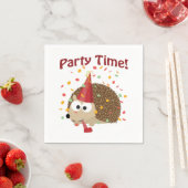 Serviette En Papier Confetti Hedgeho (En situation)