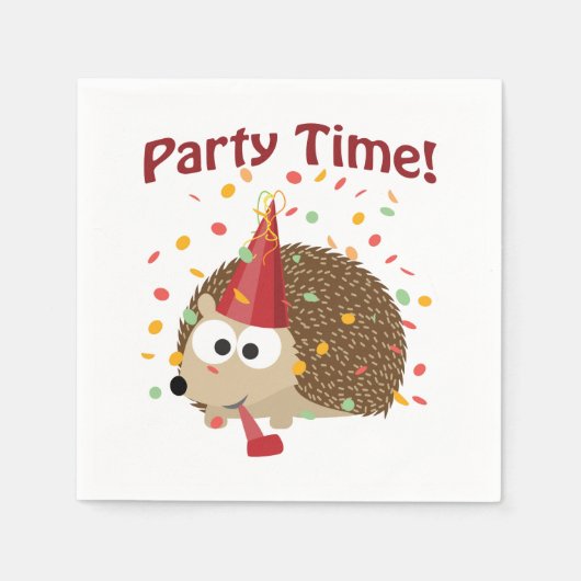 Serviette En Papier Confetti Hedgeho (Devant)