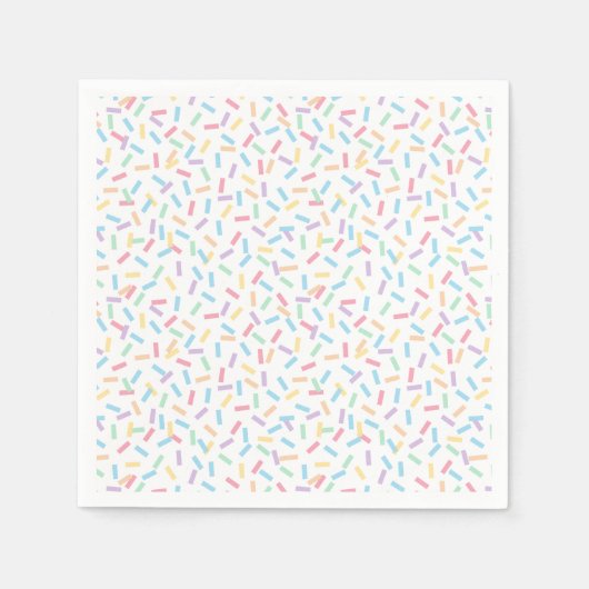Serviette En Papier Confetti Pastels (Sprinkles) (Devant)