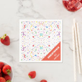 Serviette En Papier Confetti & Sprinkings Papier Napkin (En situation)