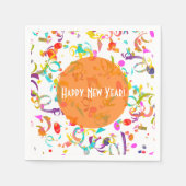 Serviette En Papier Confetti Toss Coloré (Devant)