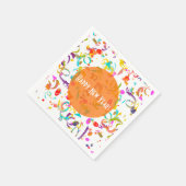 Serviette En Papier Confetti Toss Coloré (Coin)