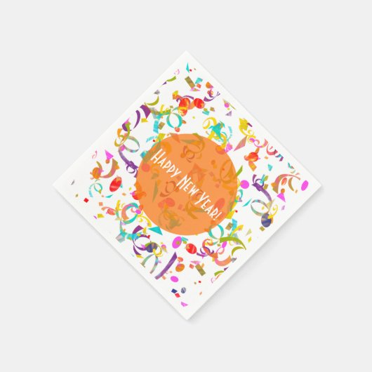 Serviette En Papier Confetti Toss Coloré (Coin)