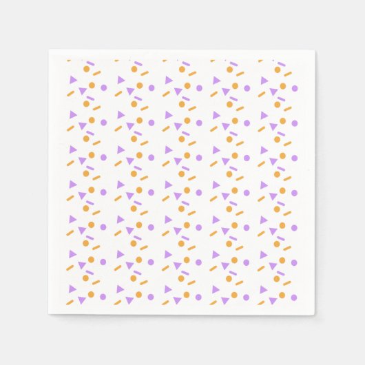 Serviette En Papier Confettis à thème Halloween | Violet (Devant)