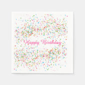 Serviette En Papier Confettis colorés (Devant)