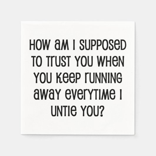 Serviette En Papier Confiance (Devant)