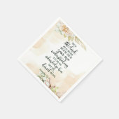 Serviette En Papier Confiance dans le Seigneur floral (Coin)