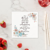 Serviette En Papier Confiance dans le Seigneur floral (En situation)
