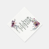 Serviette En Papier Confiance dans le Seigneur floral (Coin)