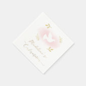 Serviette En Papier Confirmation colombe blanche (Coin)