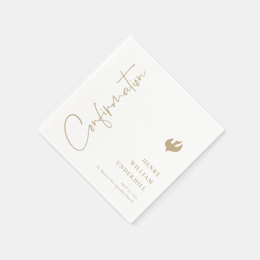 Serviette En Papier Confirmation de script Boys (Coin)