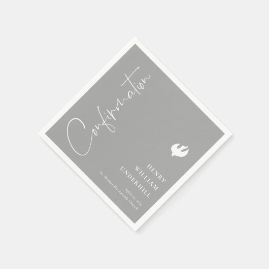 Serviette En Papier Confirmation de script Boys (Coin)