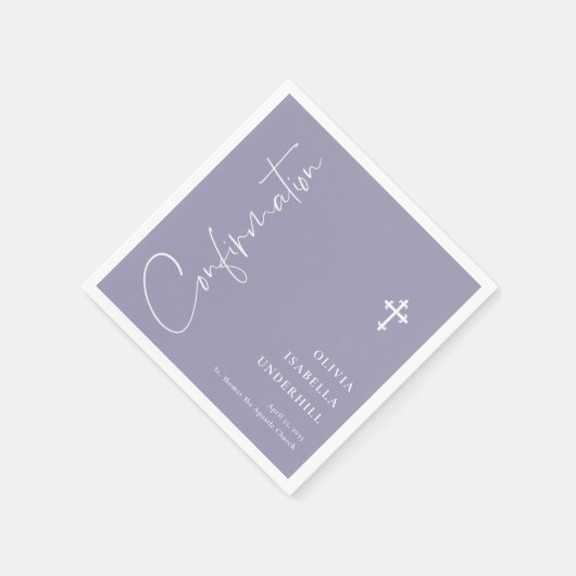 Serviette En Papier Confirmation de script pour filles (Coin)