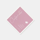 Serviette En Papier Confirmation de script pour filles (Coin)