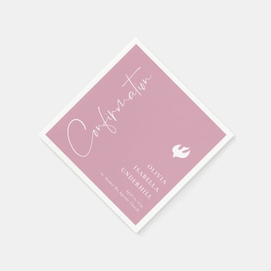 Serviette En Papier Confirmation de script pour filles (Coin)