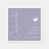 Serviette En Papier Confirmation de script pour filles (Devant)
